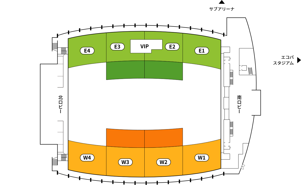 エコパアリーナ 座席